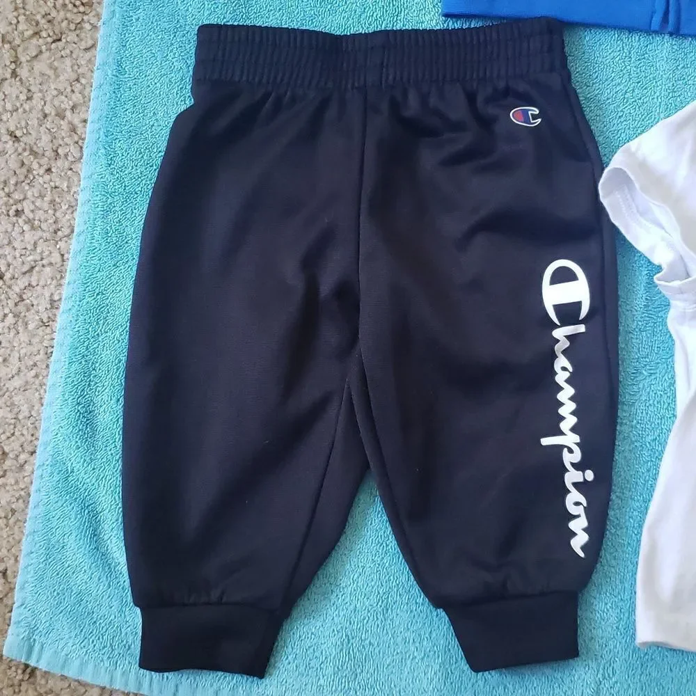 Very Gently Used Champion 3 Pc Set - T-Shirt Pants and Zip Up Hoodie - Sz 18M